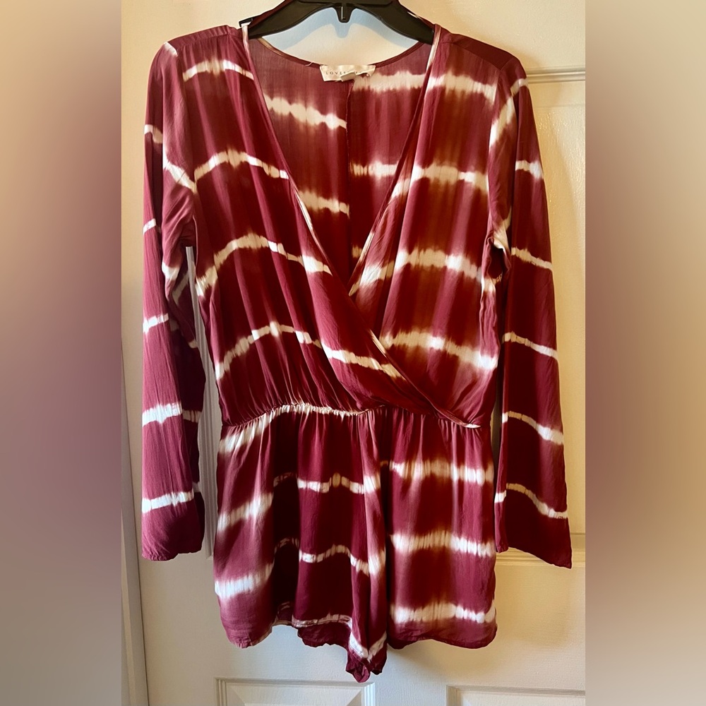 Rust tie-dye Romper